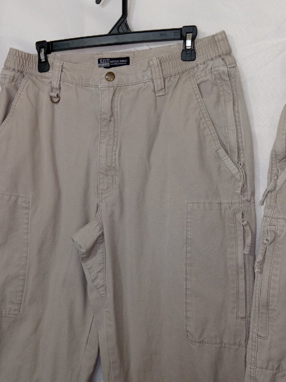 5.11 Tactical Series 74290 Cargo Pants Mens 34x32 Khaki Cotton Utility 2 Pair - Picture 2 of 14